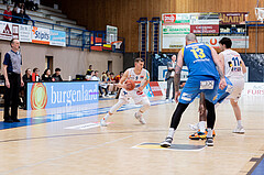 Basketball, Basketball Superliga 2022/23, Grunddurchgang Runde 20 , Oberwart Gunners, Flyers Wels, Edi Patekar (9), Nebojsa Dukic (13), John Joseph Rauch (11)
