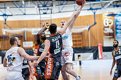 Basketball, Basketball Superliga 2022/23, Platzierungsrunde 10, Oberwart Gunners, Klosterneuburg Dukes, Renato Poljak (16), Kevin Bracy-Davis (0), Sebastian K