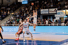 Basketball, Basketball Superliga 2022/23, Viertelfinale Spiel 1, Oberwart Gunners, Klosterneuburg Dukes, Predrag Miletic (8), John Joseph Rauch (11), Jakob Wonisch (17), Brock Gardner (10)