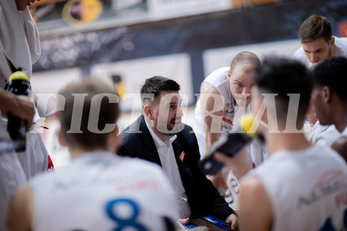 Basketball, Basketball Superliga 2022/23, Grunddurchgang Runde 20 , Oberwart Gunners, Flyers Wels, Horst Leitner (Coach)