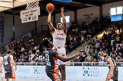 Basketball, Basketball Superliga 2022/23, Viertelfinale Spiel 1, Oberwart Gunners, Klosterneuburg Dukes, Joshua Nurse (13), Rob Howard (5)