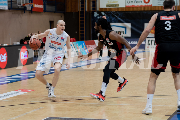 Basketball, Basketball Superliga 2022/23, Platzierungsrunde 3, Oberwart Gunners, BC Vienna, Sebastian K
