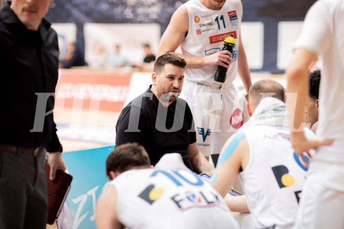 Basketball, Basketball Superliga 2022/23, Grunddurchgang Runde 20 , Oberwart Gunners, Flyers Wels, Horst Leitner (Coach)