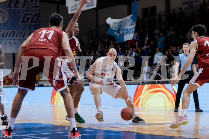 Basketball, Basketball Superliga 2022/23, Grunddurchgang Runde 20 , Oberwart Gunners, Flyers Wels, Sebastian K