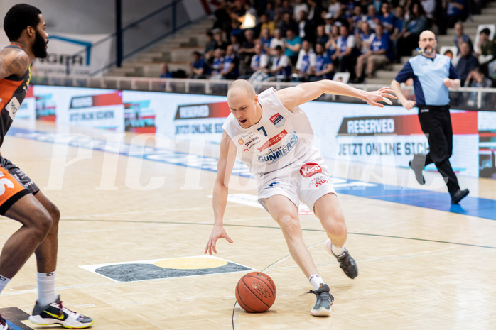 Basketball, Basketball Superliga 2022/23, Viertelfinale Spiel 1, Oberwart Gunners, Klosterneuburg Dukes, Sebastian K