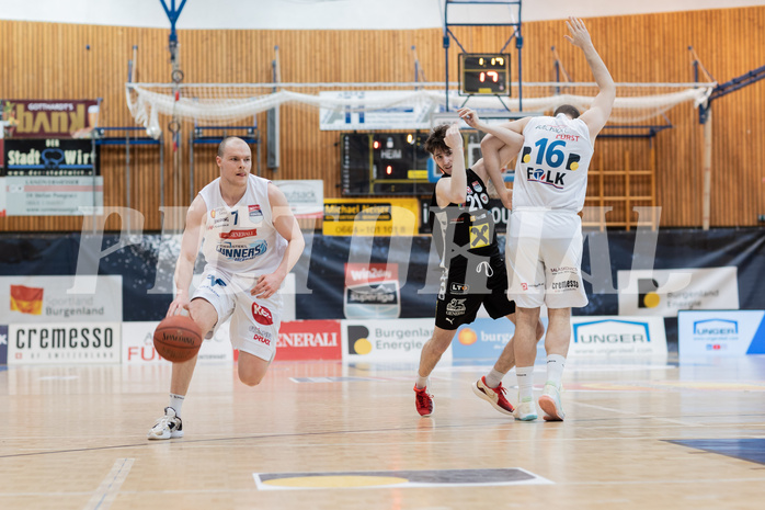Basketball, Basketball Superliga 2022/23, Platzierungsrunde 5, Oberwart Gunners, Flyers Wels, Sebastian K