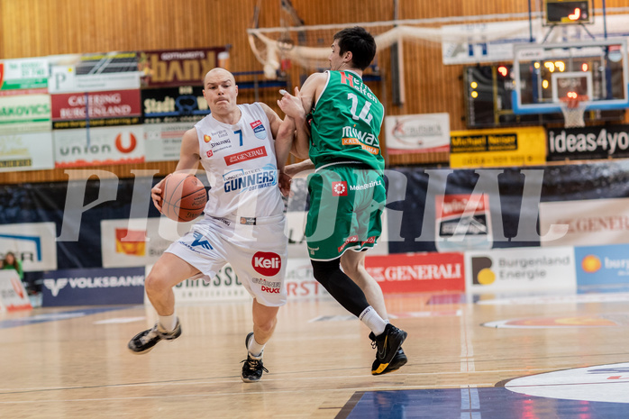 Basketball, Basketball Superliga 2022/23, Grunddurchgang Runde 21 , Oberwart Gunners, Kapfenberg Bulls, Sebastian K