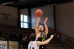 Basketball, Basketball Superliga 2022/23, Platzierungsrunde 5, Oberwart Gunners, Flyers Wels, Jonathan Wess (4), Christian von Fintel (27)