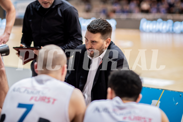 Basketball, Basketball Superliga 2022/23, Grunddurchgang Runde 21 , Oberwart Gunners, Kapfenberg Bulls, Horst Leitner (Coach)