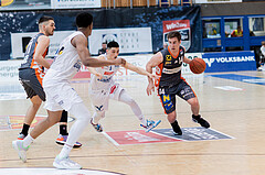 Basketball, Basketball Superliga 2022/23, Viertelfinale Spiel 3, Oberwart Gunners, Klosterneuburg Dukes, Benjamin Blazevic (11), Rob Howard (5), Magdy Aboud-Ahmed(6), Valentin Bauer (14)