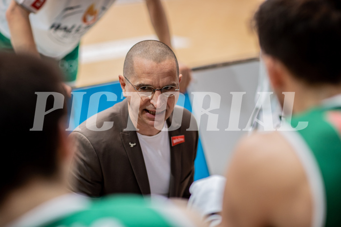 Basketball, Basketball Superliga 2022/23, Grunddurchgang Runde 21 , Oberwart Gunners, Kapfenberg Bulls, Michael Schrittwieser (Coach)