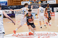 Basketball, Basketball Superliga 2022/23, Platzierungsrunde 10, Oberwart Gunners, Klosterneuburg Dukes, Florian Koeppel (8), Lennart Burgemeister (10)