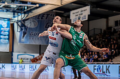 Basketball, Basketball Superliga 2022/23, Grunddurchgang Runde 21 , Oberwart Gunners, Kapfenberg Bulls, Renato Poljak (16), Brad Greene (15)