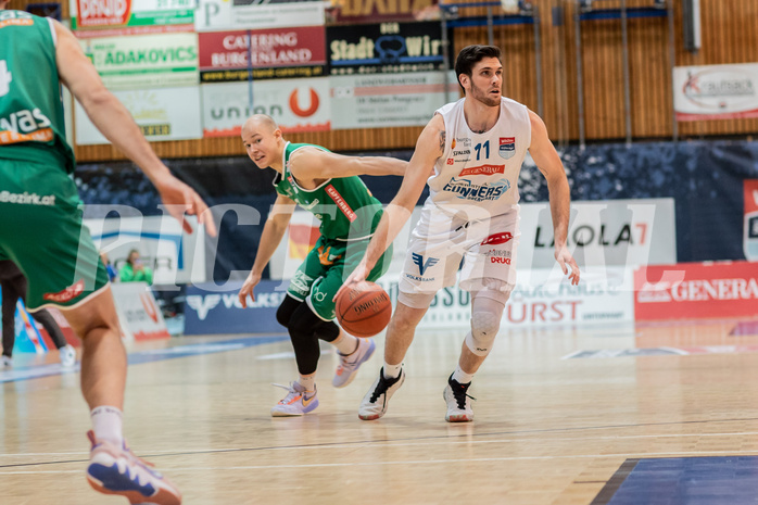 Basketball, Basketball Superliga 2022/23, Grunddurchgang Runde 21 , Oberwart Gunners, Kapfenberg Bulls, David V