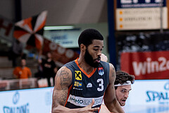 Basketball, Basketball Superliga 2022/23, Viertelfinale Spiel 3, Oberwart Gunners, Klosterneuburg Dukes, Arnold Fripp (3), John Joseph Rauch (11)