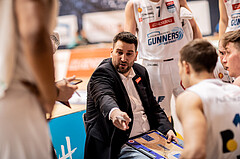 Basketball, Basketball Superliga 2022/23, Grunddurchgang Runde 21 , Oberwart Gunners, Kapfenberg Bulls, Horst Leitner (Coach)
