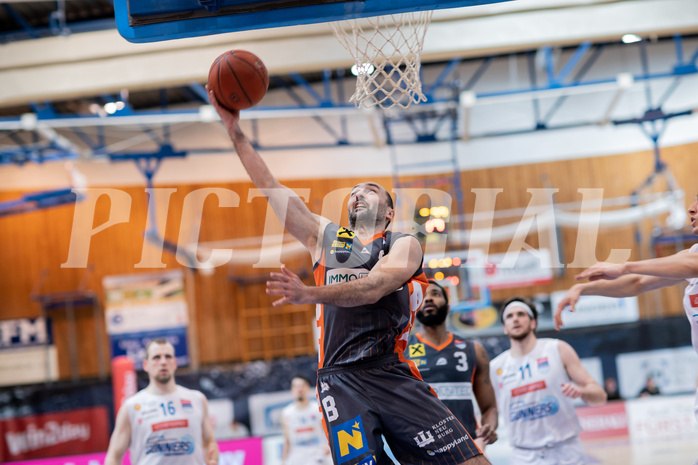 Basketball, Basketball Superliga 2022/23, Viertelfinale Spiel 3, Oberwart Gunners, Klosterneuburg Dukes, Predrag Miletic (8)