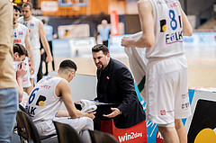 Basketball, Basketball Superliga 2022/23, Viertelfinale Spiel 1, Oberwart Gunners, Klosterneuburg Dukes, Horst Leitner (Coach)