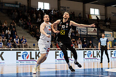 Basketball, Basketball Superliga 2022/23, Platzierungsrunde 5, Oberwart Gunners, Flyers Wels, Renato Poljak (16), Arvydas Gydra (13)