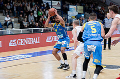 Basketball, Basketball Superliga 2022/23, Grunddurchgang Runde 20 , Oberwart Gunners, Flyers Wels, Mike Holton (14), Sebastian K