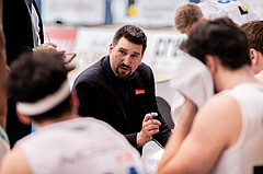 Basketball, Basketball Superliga 2022/23, Viertelfinale Spiel 1, Oberwart Gunners, Klosterneuburg Dukes, Horst Leitner (Coach)