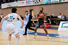 Basketball, Basketball Superliga 2022/23, Platzierungsrunde 10, Oberwart Gunners, Klosterneuburg Dukes, John Joseph Rauch (11), Arnold Fripp (3)