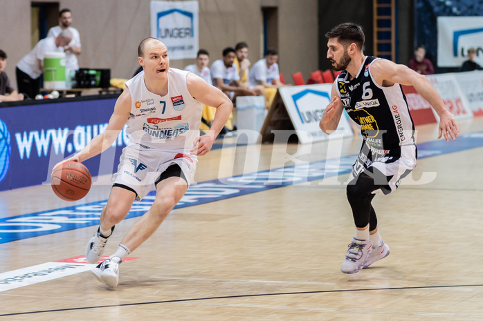 Basketball, Basketball Superliga 2022/23, 1. Platzierungsrunde, Oberwart Gunners, Gmunden Swans, Sebastian K