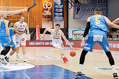 Basketball, Basketball Superliga 2022/23, Grunddurchgang Runde 20 , Oberwart Gunners, Flyers Wels, Mike Holton (14), Renato Poljak (16), Florian Koeppel (8), Hannes Joseph Kogelnik (5)