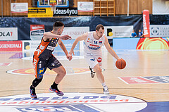 Basketball, Basketball Superliga 2022/23, Viertelfinale Spiel 3, Oberwart Gunners, Klosterneuburg Dukes, Benjamin Blazevic (11), Renato Poljak (16)