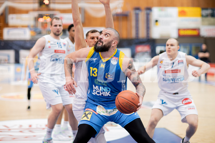 Basketball, Basketball Superliga 2022/23, Grunddurchgang Runde 20 , Oberwart Gunners, Flyers Wels, Renato Poljak (16), Edi Patekar (9), Nebojsa Dukic (13), Sebastian K