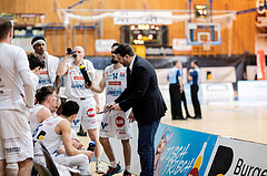 Basketball, Basketball Superliga 2022/23, Platzierungsrunde 3, Oberwart Gunners, BC Vienna, Horst Leitner (Coach)
