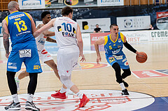 Basketball, Basketball Superliga 2022/23, Grunddurchgang Runde 20 , Oberwart Gunners, Flyers Wels, Nebojsa Dukic (13), Brock Gardner (10), Philip Jalapoor (5)