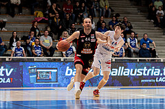 Basketball, Basketball Superliga 2022/23, Platzierungsrunde 3, Oberwart Gunners, BC Vienna, Enis Murati (44), Jonathan Wess (4)