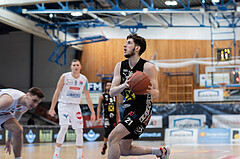 Basketball, Basketball Superliga 2022/23, Platzierungsrunde 5, Oberwart Gunners, Flyers Wels, Elvir Jakupovic (21)