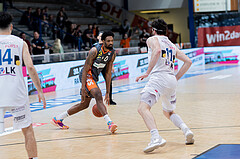 Basketball, Basketball Superliga 2022/23, Viertelfinale Spiel 3, Oberwart Gunners, Klosterneuburg Dukes, Kevin Bracy-Davis (0), John Joseph Rauch (11)