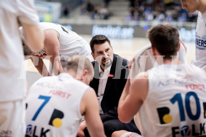 Basketball, Basketball Superliga 2022/23, Platzierungsrunde 10, Oberwart Gunners, Klosterneuburg Dukes, Horst Leitner (Coach)