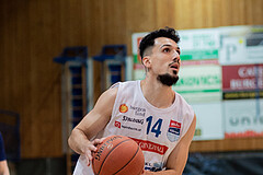 Basketball, Basketball Superliga 2022/23, Grunddurchgang Runde 20 , Oberwart Gunners, Flyers Wels, Derek Hanes (14)