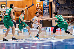 Basketball, Basketball Superliga 2022/23, Grunddurchgang Runde 21 , Oberwart Gunners, Kapfenberg Bulls, Brad Greene (15), Sean Flood (1), Derek Hanes (14), Nemanja Krstic (12)
