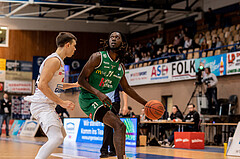 Basketball, Basketball Superliga 2022/23, Grunddurchgang Runde 21 , Oberwart Gunners, Kapfenberg Bulls, Jonathan Knessl (12), Lesley Varner (21)