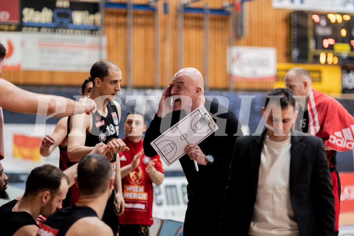 Basketball, Basketball Superliga 2022/23, Platzierungsrunde 3, Oberwart Gunners, BC Vienna, Aramis Naglić (Coach)