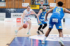 Basketball, Basketball Superliga 2022/23, Grunddurchgang Runde 20 , Oberwart Gunners, Flyers Wels, Renato Poljak (16), Nebojsa Dukic (13), Rashaan Gyulain Mbemba (12)