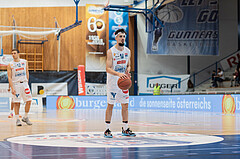 Basketball, Basketball Superliga 2022/23, Platzierungsrunde 5, Oberwart Gunners, Flyers Wels, Derek Hanes (14)