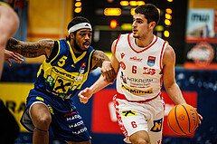 Basketball, win2day Basketball Superliga 2024/25, Grunddurchgang 18.Runde, Traiskirchen Lions, UBSC Graz, Aleksej Kostic (6)
