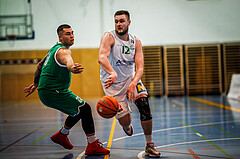 Basketball, Basketball Zweite Liga 2024/25, Grunddurchgang 16.Runde, UDW Alligators, KOS Celovec, Nikolas Susa (23), Matej Drgon (12)