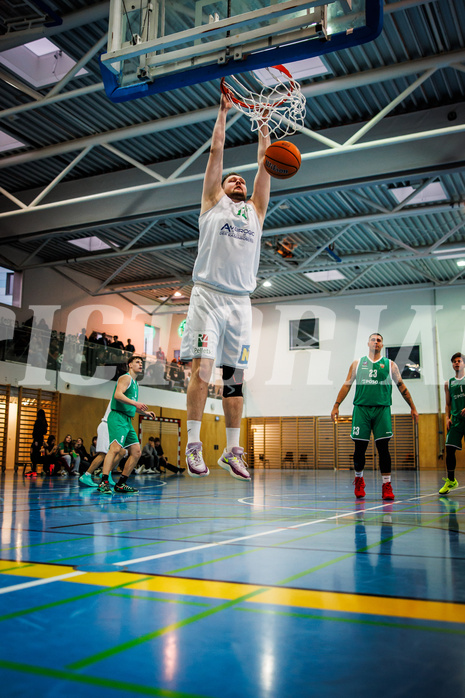 Basketball, Basketball Zweite Liga 2024/25, Grunddurchgang 16.Runde, UDW Alligators, KOS Celovec, Matej Drgon (12)