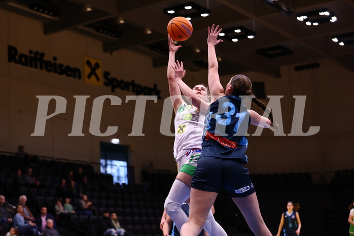 26.01.2025, Graz, Raiffeisen Sportpark, Basketball Damen Superliga 2024/25, Grunddurchgang, 12.Runde, UBI Graz vs. DBB WelsVienna Timberwolves