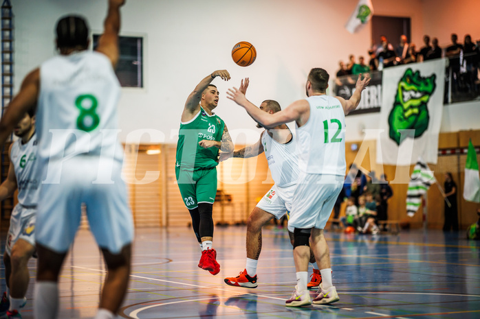 Basketball, Basketball Zweite Liga 2024/25, Grunddurchgang 16.Runde, UDW Alligators, KOS Celovec, Nikolas Susa (23)
