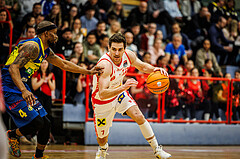 Basketball, win2day Basketball Superliga 2024/25, Grunddurchgang 18.Runde, Traiskirchen Lions, UBSC Graz, Benedikt Güttl (7)