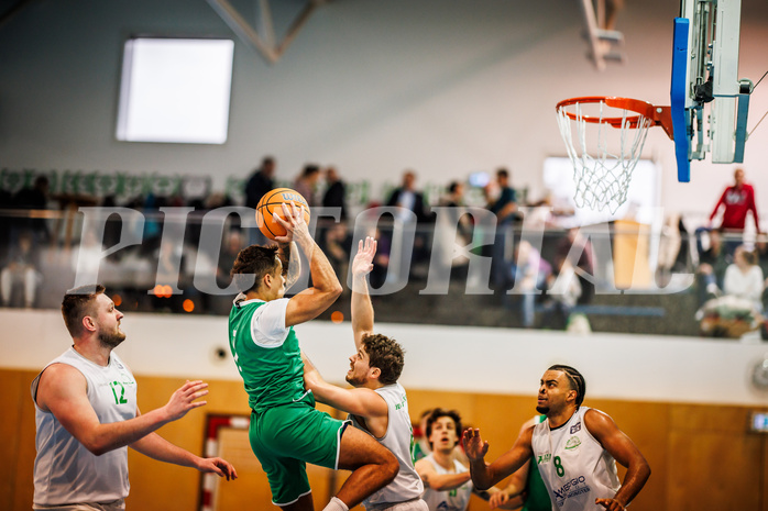 Basketball, Basketball Zweite Liga 2024/25, Grunddurchgang 16.Runde, UDW Alligators, KOS Celovec, Mauro Gerszke (7)