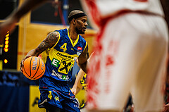Basketball, win2day Basketball Superliga 2024/25, Grunddurchgang 18.Runde, Traiskirchen Lions, UBSC Graz, Jeremy Smith (4)